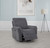 Adler - Upholstered Power Swivel Glider Recliner - Charcoal Gray