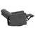 Adler - Upholstered Power Swivel Glider Recliner - Charcoal Gray