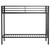 Alevera - Metal Twin Over Twin Bunk Bed With Ladder - Black