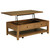 Payne - 48" Mobile Lift Top Coffee Table - Distressed Brown