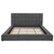 Dreux - Upholstered Queen Panel Platform Bed - Gray