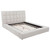 Dreux - Upholstered Eastern King Panel Platform Bed - Cream