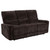 Navarro - 3 Piece Upholstered Reclining Sofa Set - Dark Brown
