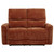 Navarro - Chenille Upholstered Reclining Loveseat - Burnt Orange