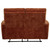 Navarro - Chenille Upholstered Reclining Loveseat - Burnt Orange