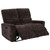 Navarro - Chenille Upholstered Reclining Loveseat - Dark Brown