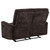 Navarro - Chenille Upholstered Reclining Loveseat - Dark Brown