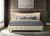 Evelyn - Upholstered Eastern King Panel Platform Bed - Ivory