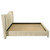 Evelyn - Upholstered Eastern King Panel Platform Bed - Ivory