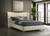 Evelyn - Upholstered Queen Panel Platform Bed - Ivory