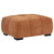 Octavia - Fabric Upholstered Rectangular Ottoman - Orange