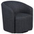 Mossbrook - Fabric Upholstered Swivel Accent Chair - Anthracite
