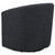 Mossbrook - Fabric Upholstered Swivel Accent Chair - Anthracite