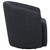 Mossbrook - Fabric Upholstered Swivel Accent Chair - Anthracite