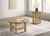 Ottowa - 2 Piece Round Wood Coffee Table Set - Washed Oak