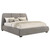 Mokena - 46" Upholstered Eastern King Platform Bed - Taupe