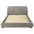 Mokena - 46" Upholstered Eastern King Platform Bed - Taupe