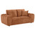 Burnett - 3 Piece Chenille Upholstered Sofa Set - Burnt Orange