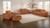 Burnett - 4 Piece Chenille Upholstered Sofa Set - Burnt Orange