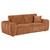Burnett - 4 Piece Chenille Upholstered Sofa Set - Burnt Orange