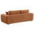 Burnett - 4 Piece Chenille Upholstered Sofa Set - Burnt Orange