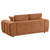 Burnett - 4 Piece Chenille Upholstered Sofa Set - Burnt Orange