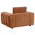 Burnett - 4 Piece Chenille Upholstered Sofa Set - Burnt Orange