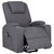 Louie - Chenille Upholstered Power Lift Massage Chair - Dark Gray