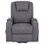 Louie - Chenille Upholstered Power Lift Massage Chair - Dark Gray