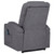 Louie - Chenille Upholstered Power Lift Massage Chair - Dark Gray