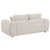 Burnett - Chenille Upholstered Wide Arm Loveseat - Ivory