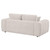 Burnett - Chenille Upholstered Wide Arm Loveseat - Ivory