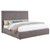 Lawson - 55" Upholstered Eastern King Platform Bed - Mushroom