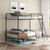Carson - Metal Twin Over Twin Bunk Bed - Glossy Black