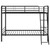 Carson - Metal Twin Over Twin Bunk Bed - Glossy Black