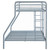 Carson - Metal Twin Over Full Bunk Bed - Glossy Silver