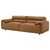 Buxton - Top Grain Leather Upholstered Sofa - Orange
