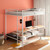 Campus - Metal Full Over Twin Workstation Bunk Bed - Matte White