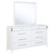 Gracemont - 8-Drawer Bedroom Dresser With Mirror - White