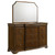 Garland - 11-Drawer Bedroom Dresser With Mirror - Brown Cherry