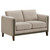 Islington - 3 Piece Upholstered Panel Arm Sofa Set - Taupe