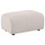 Burnett - Chenille Upholstered Ottoman - Ivory