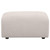 Burnett - Chenille Upholstered Ottoman - Ivory