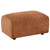 Burnett - Chenille Upholstered Ottoman - Burnt Orange