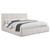 Nollet - 48" Upholstered California King Platform Bed - Cream