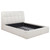 Nollet - 48" Upholstered Queen Panel Platform Bed - Cream