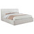 Nollet - 48" Upholstered Eastern King Platform Bed - Cream