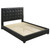 Medley - Genuine Leather Queen Panel Platform Bed - Black