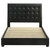 Medley - Genuine Leather Queen Panel Platform Bed - Black