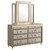 Lorient - 8-Drawer LED Dresser With Mirror - Ivory And Camel